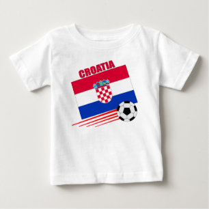 T-shirt Pour Bébé Équipe de football de la Croatie