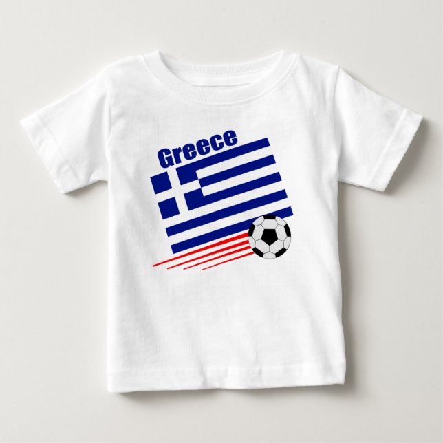T-shirt Pour Bébé Équipe de football grecque (Devant)