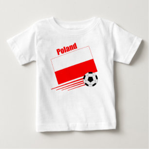 T-shirt Pour Bébé Équipe de football polonaise