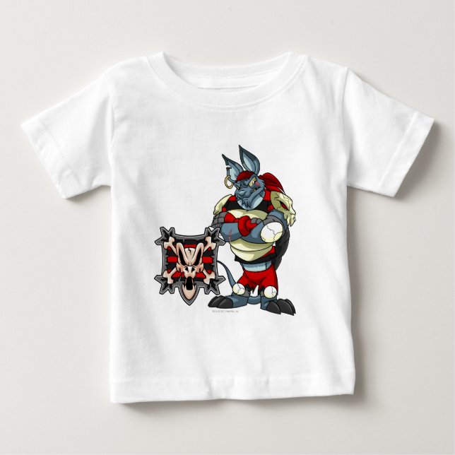T-shirt Pour Bébé Équipe de Krawk Island Capitaine 1 (Devant)
