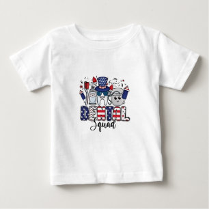 T-shirt Pour Bébé Équipe dentaire Mignonne Hygiéniste dentaire 4 jui