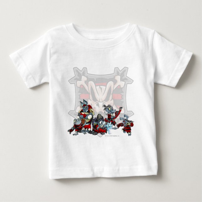 T-shirt Pour Bébé Équipe Krawk Island Group (Devant)