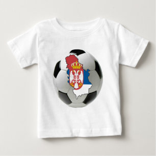 T-shirt Pour Bébé Équipe nationale de la Serbie