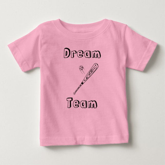T-shirt Pour Bébé Équipe rêveuse (Devant)