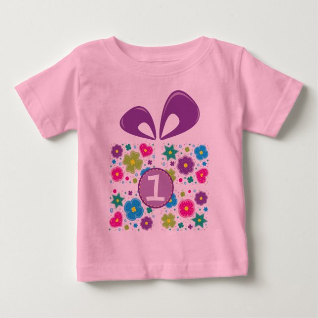 T-shirt Pour Bébé ęr Cadeau d'anniversaire (Devant)