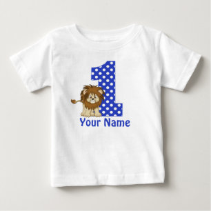 T-shirt Pour Bébé ęr Chemise personnalisée par bleu de lion