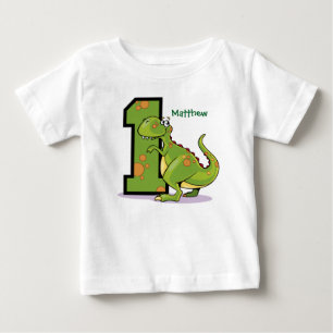 T-shirt Pour Bébé ęr Coutume de dinosaure d'anniversaire