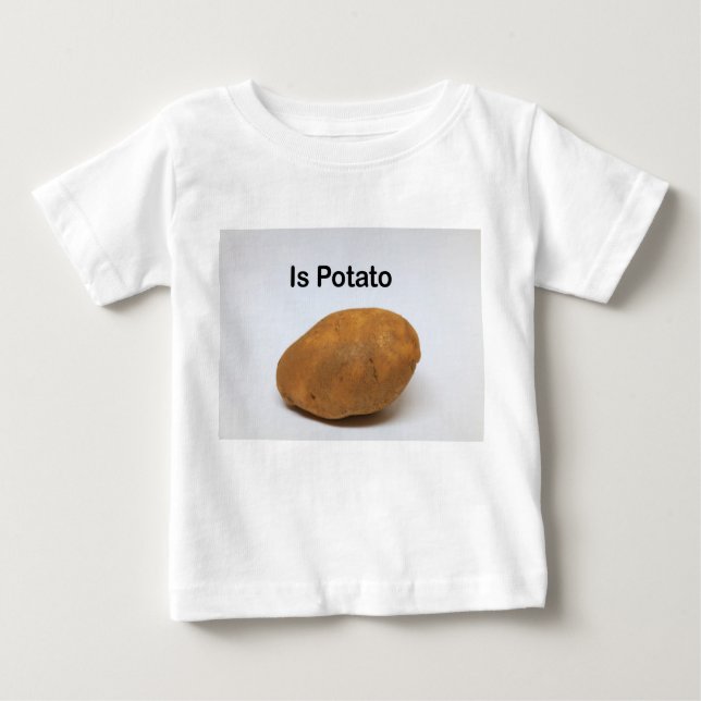 T-shirt Pour Bébé Est de la pomme de terre (Devant)