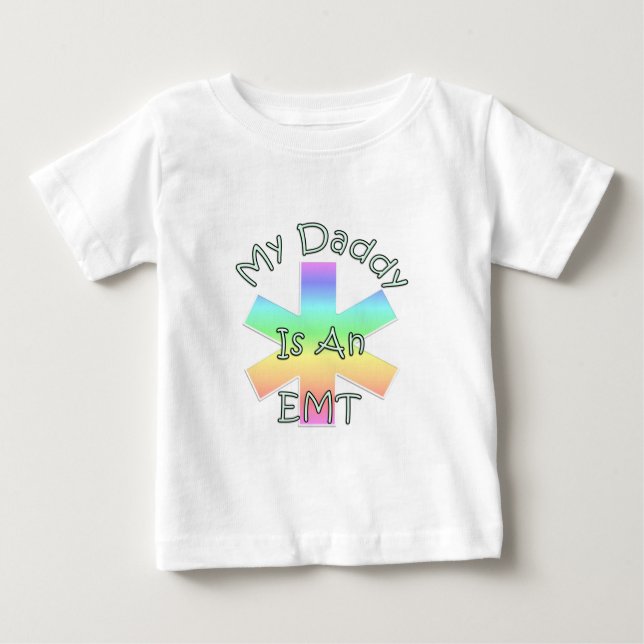 T-shirt Pour Bébé Et mon papa est un EMT (Devant)
