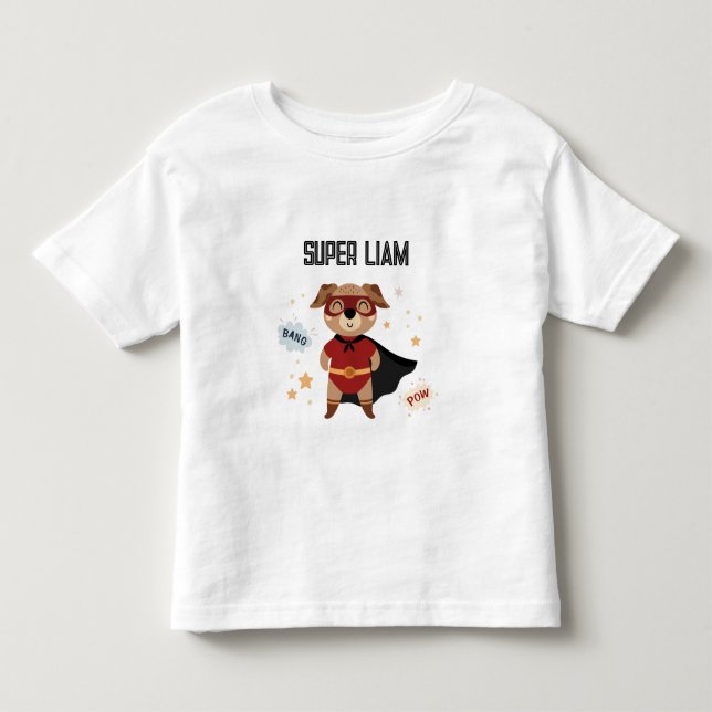 T-shirt pour bébé et tout-petit Superhero Dog (Devant)
