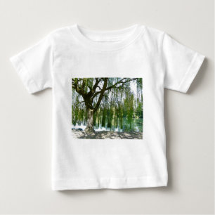 T-shirt Pour Bébé Étang par le saule pleurant