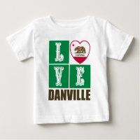 Etat de la Californie Drapeau Heart Danville
