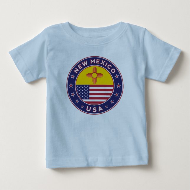 T-shirt Pour Bébé État du Nouveau-Mexique (Devant)