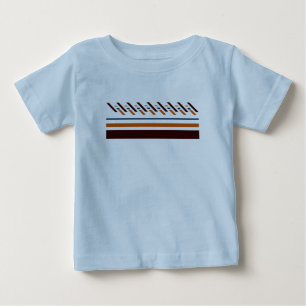 T-shirt Pour Bébé Été Rayé Coloré