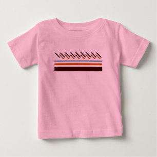T-shirt Pour Bébé Été Rayé Coloré