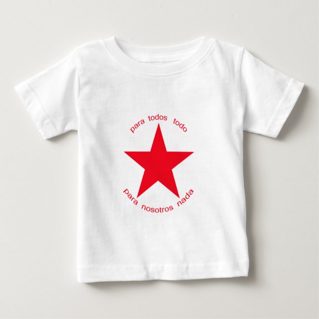 T-shirt Pour Bébé Étoile rouge Zapatista (Devant)