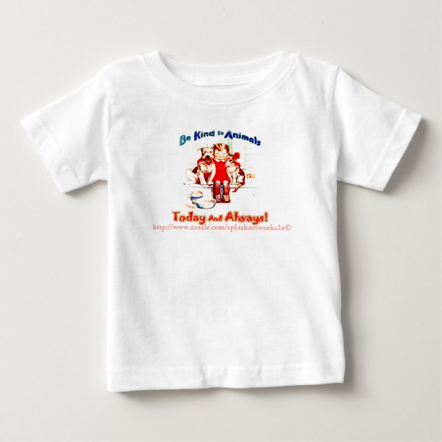 T-shirt Pour Bébé "être+nature+à+animaux" (Devant)