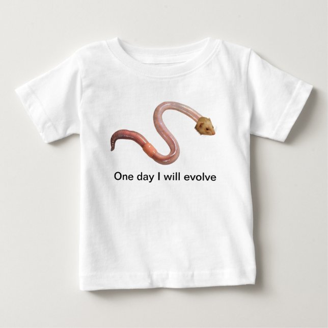 T-shirt Pour Bébé Évolution mais plus petite (Devant)