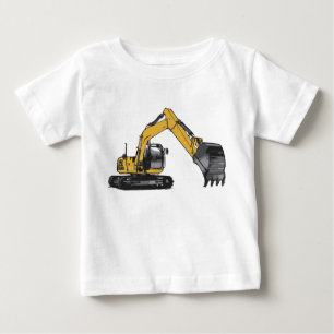 T-shirt Pour Bébé Excavateur #1 par Fameland