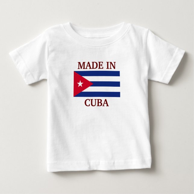 T-shirt Pour Bébé Fabriqué à Cuba (Devant)