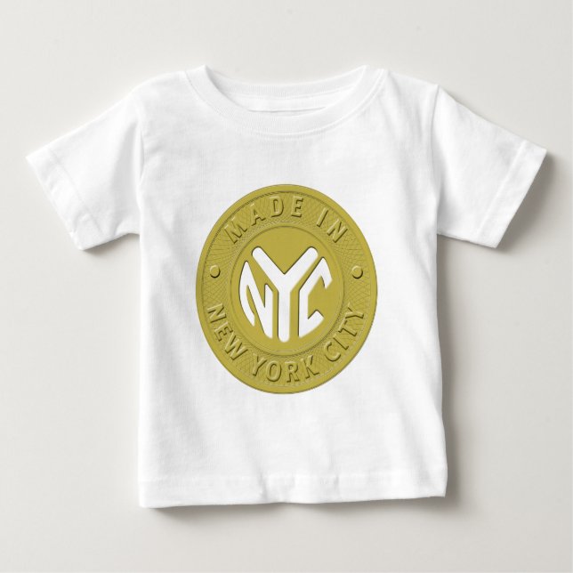 T-shirt Pour Bébé Fabriqué À New York (Devant)