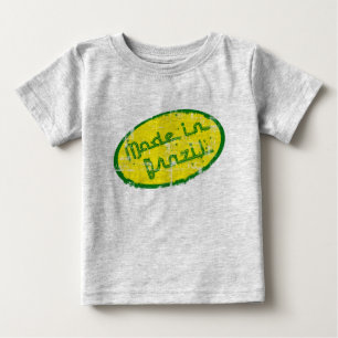 T-shirt Pour Bébé Fabriqué au Brésil - Cadeau pour brésilien nouveau