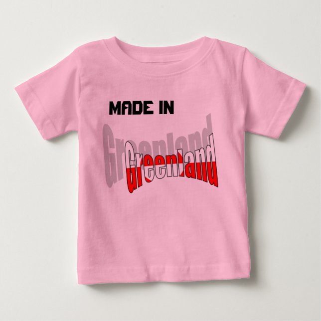 T-shirt Pour Bébé Fabriqué Au Groenland2Groenland2 (Devant)