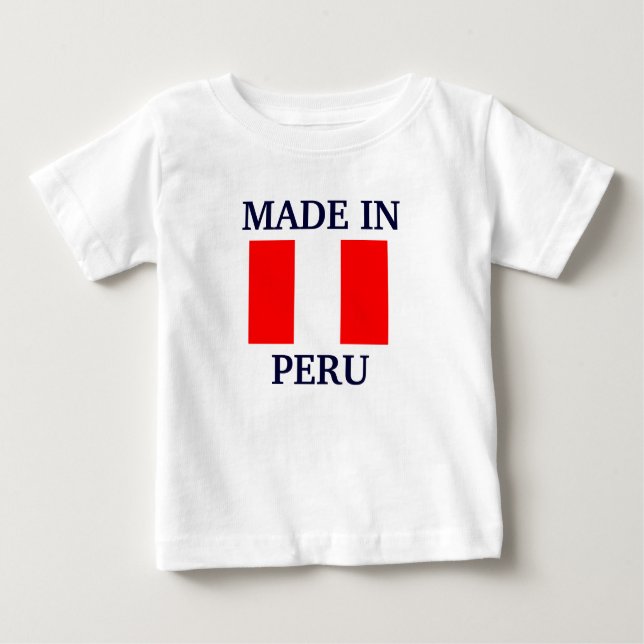 T-shirt Pour Bébé Fabriqué au Pérou (Devant)