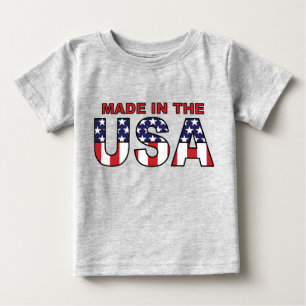 T-shirt Pour Bébé Fabriqué aux Etats-Unis