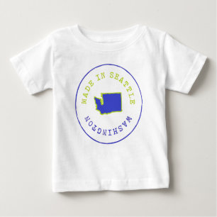 T-shirt Pour Bébé Fabriqué dans le Timbre de Seattle
