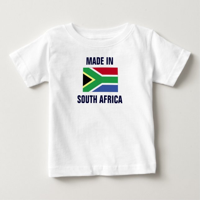 T-shirt Pour Bébé Fabriqué en Afrique du Sud (Devant)