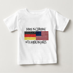 T-shirt Pour Bébé Fabriqué en Allemagne avec les pièces américain
