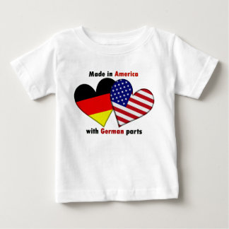 T-shirt Pour Bébé fabriqué en amérique avec des pièces allemandes