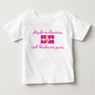 T-shirt Pour Bébé Fabriqué en Amérique avec la chemise de nourriss