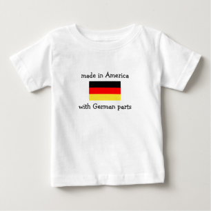 T-shirt Pour Bébé fabriqué en Amérique avec les pièces allemandes