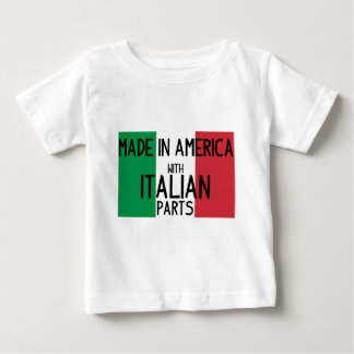 T-shirt Pour Bébé Fabriqué en Amérique avec les pièces italiennes