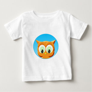 T-shirt Pour Bébé Face D'Une Petite Chouette