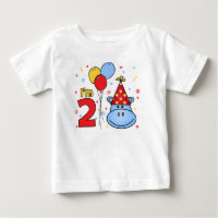 Face Hippo bleu 2e anniversaire