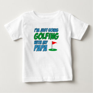 T-shirt Pour Bébé Faire Du Golf Avec Papa Grand-Enfant