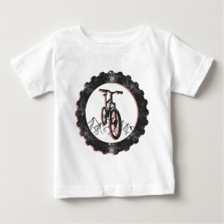 T-shirt Pour Bébé Faire du vélo de montagne