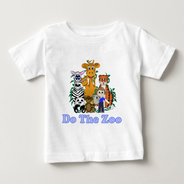T-shirt Pour Bébé Faire Le Zoo (Devant)