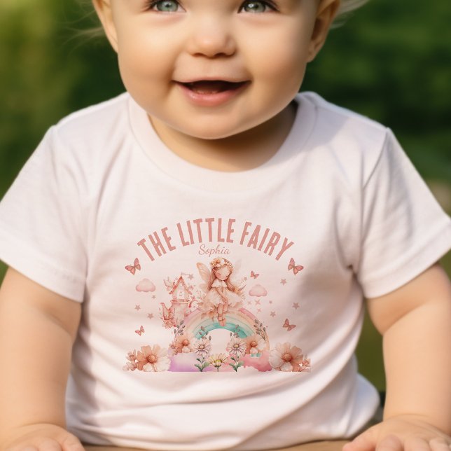T-shirt Pour Bébé Fairy Girl Arc en ciel Magie Teapot Anniversaire (Créateur téléchargé)
