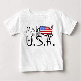 T-shirt Pour Bébé Fait dans la chemise des Etats-Unis