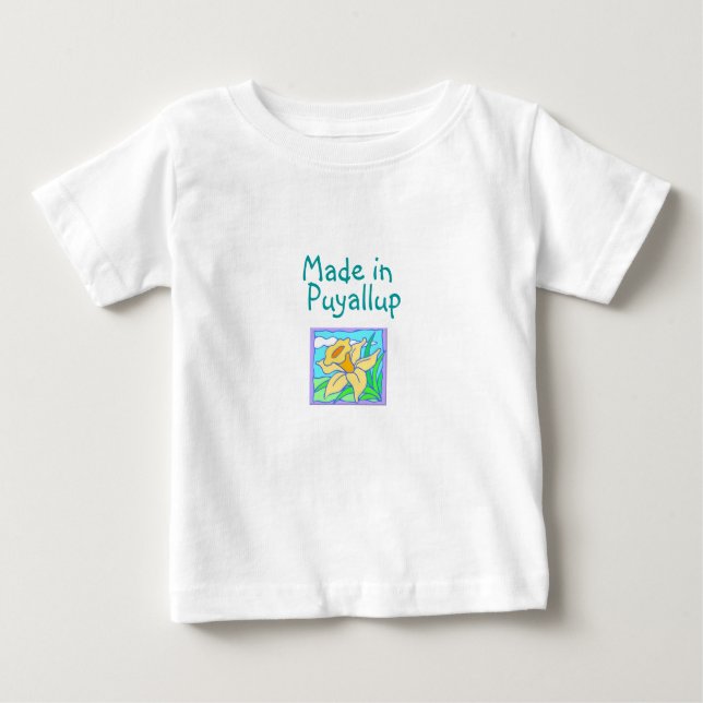 T-shirt Pour Bébé Fait dans Puyallup (Devant)