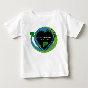 T-shirt Pour Bébé Faites chaque jour de la terre de jour