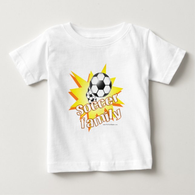T-shirt Pour Bébé Famille de football (Devant)