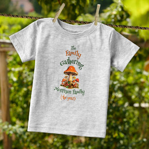 T-shirt Pour Bébé Famille Rétro Personnalisée Fille Garçon Réunion d