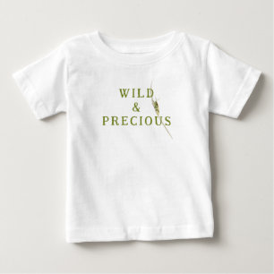 T-shirt Pour Bébé Famille Sauterelle Sauvage & Précieuse
