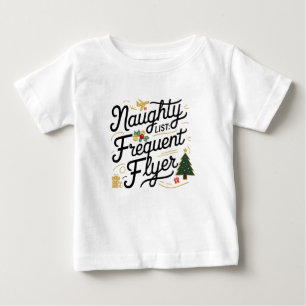 T-shirt Pour Bébé Famille Tee - shirts de Noël Liste de vilaines Fré
