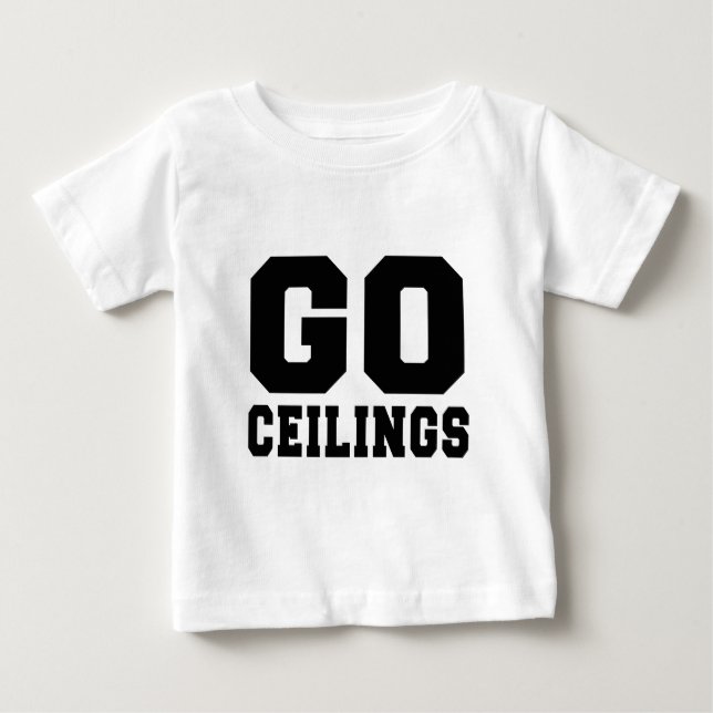 T-shirt Pour Bébé FAN de PLAFOND (disparaissent les plafonds) (Devant)